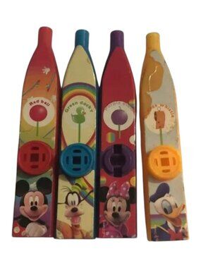 Disney Mickey Mouse Clubhouse Plastic Toy Kazoos 4 Set